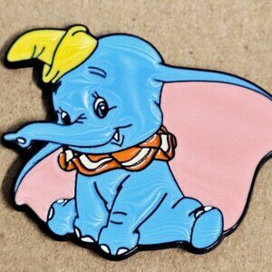 Disney's Dumbo Enamel Pin, Collectible, Baby Elephant Pink Ears, Vintage, Brooch